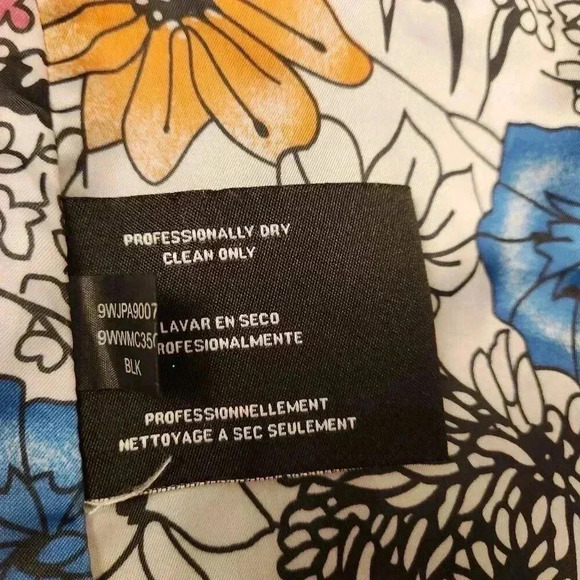 Nine West Ladies trench coat XL black and floral - Picture 8 of 8